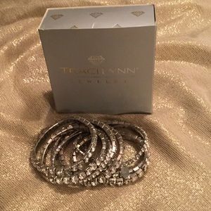 3 for $25 Traci Lynn Silver Bling Stretch Bracelet